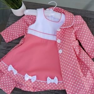 Adorable Two Piece Dress & Peacoat